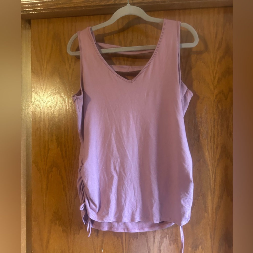 V-Neck Mauve Tank Top
